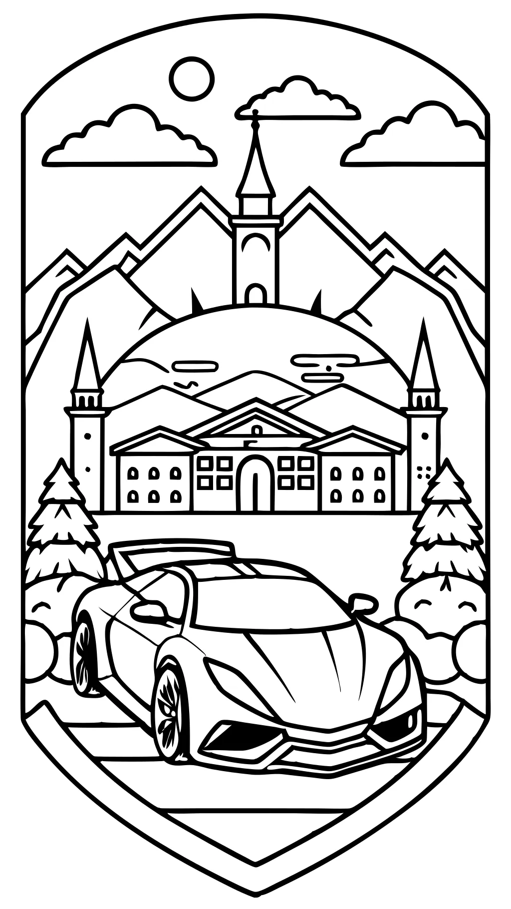 car lamborghini coloring pages